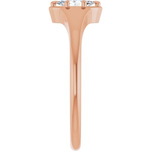 14K Rose Gold 6x3 mm Marquise Ring Mounting – image 7