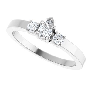 Sterling Silver 4.5x3 mm Pear Ring Mounting – image 8