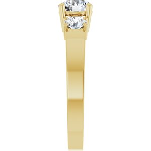 14K Yellow Gold 5.5 mm Round Ring Mounting – image 7