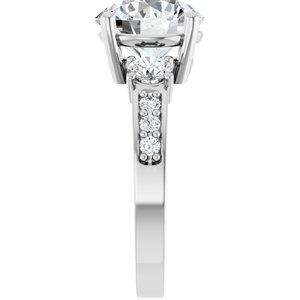 Continuum Sterling Silver 9.4 mm Round Ring Mounting – image 7