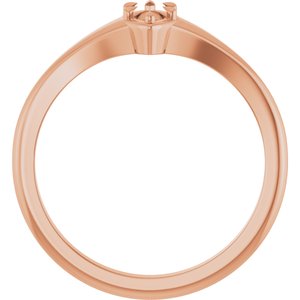 14K Rose Gold 6x3 mm Marquise Ring Mounting – image 4