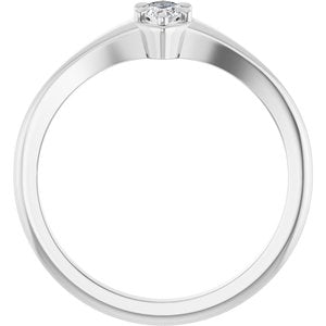 Sterling Silver 6x3 mm Marquise Ring Mounting – image 3