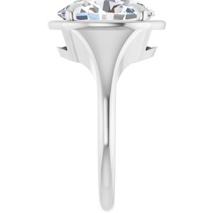 Sterling Silver 12x10 mm Oval Ring Mounting – image 7