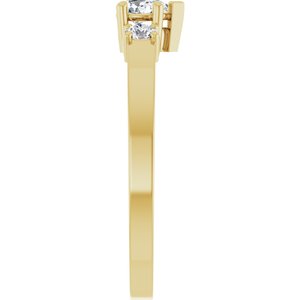 14K Yellow Gold 4.5x3 mm Pear Ring Mounting – image 7