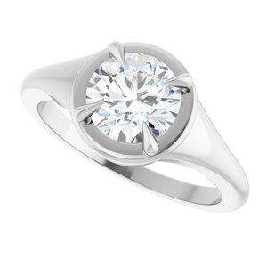 Platinum 7 mm Round Ring Mounting – image 8