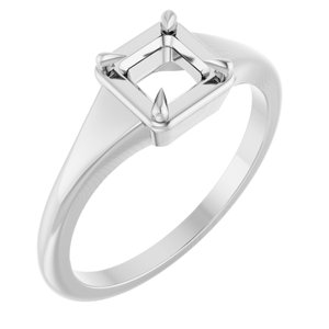 Platinum 4.5x4.5 mm Square Ring Mounting – image 2