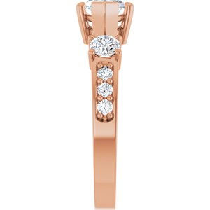 18K Rose Gold 11x5.5 mm Marquise Ring Mounting – image 7