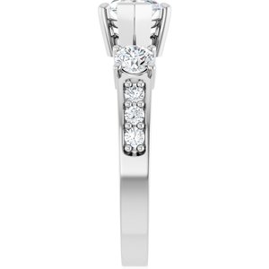 Continuum Sterling Silver 11x5.5 mm Marquise Ring Mounting – image 7