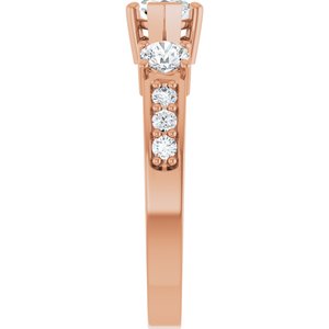 10K Rose Gold 8x4.5 mm Marquise Ring Mounting – image 7