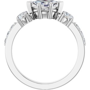 Sterling Silver 8x4.5 mm Marquise Ring Mounting – image 3