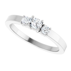 18K White Gold 4x3 mm Oval Ring Mounting – image 8