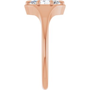 10K Rose Gold 8x4 mm Marquise Ring Mounting – image 7
