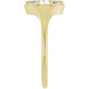 10K Yellow Gold 8x4 mm Marquise Ring Mounting – image 7