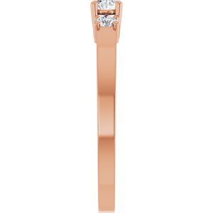 14K Rose Gold 4x3 mm Oval Ring Mounting – image 7