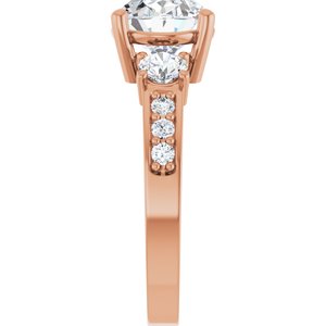 14K Rose Gold 10x8 mm Oval Ring Mounting – image 7