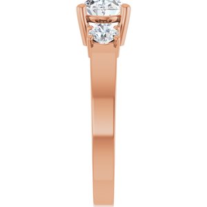 14K Rose Gold 8x6 mm Oval Ring Mounting – image 7