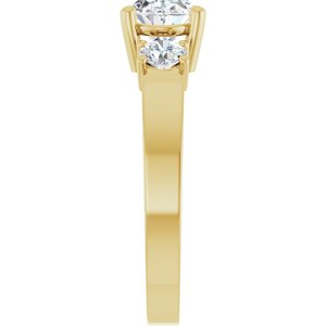 14K Yellow Gold 8x6 mm Oval Ring Mounting – image 7