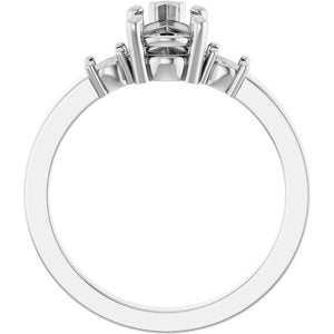 Sterling Silver 9x5.5 mm Pear Ring Mounting – image 4