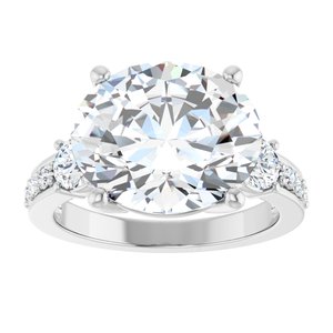 Continuum Sterling Silver 13x11 mm Oval Ring Mounting – image 5