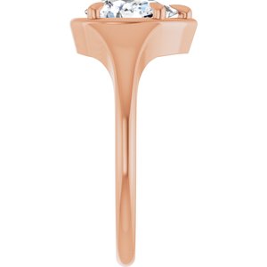 10K Rose Gold 8.5x5.5 mm Pear Ring Mounting – image 7
