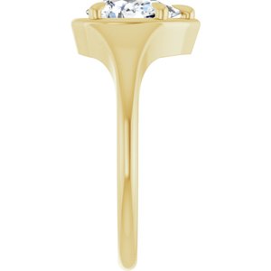 18K Yellow Gold 8.5x5.5 mm Pear Ring Mounting – image 7