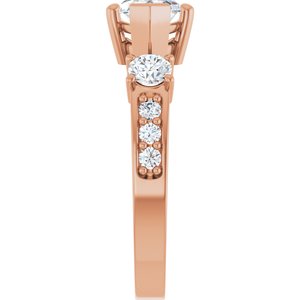 10K Rose Gold 12x6 mm Marquise Ring Mounting – image 7