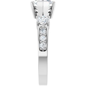 14K X1 White Gold 12x6 mm Marquise Ring Mounting – image 7