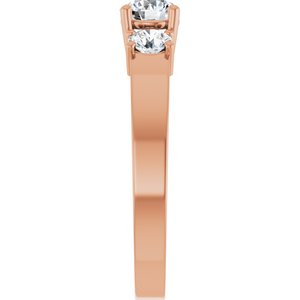 10K Rose Gold 4.8 mm Round Ring Mounting – image 7