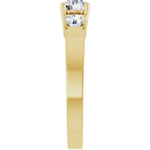 18K Yellow Gold 4.8 mm Round Ring Mounting – image 7