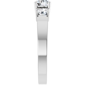 Continuum Sterling Silver 4.8 mm Round Ring Mounting – image 7