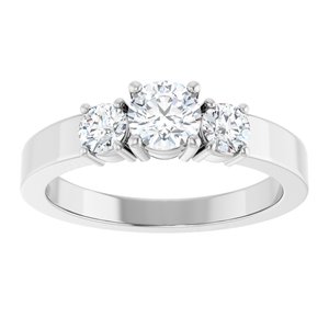 Platinum 4.8 mm Round Ring Mounting – image 5