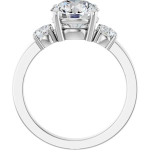 Continuum Sterling Silver 8.2 mm Round Ring Mounting – image 3