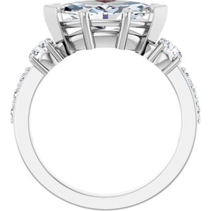 Sterling Silver 12x6 mm Marquise Ring Mounting – image 3