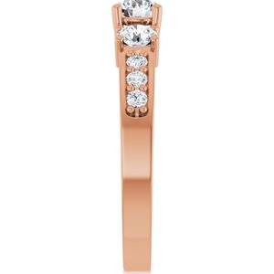 14K Rose Gold 4.4 mm Round Ring Mounting – image 7