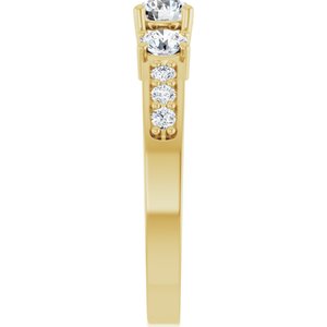 14K Yellow Gold 4.4 mm Round Ring Mounting – image 7