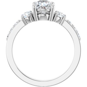 Sterling Silver 8x6 mm Pear Ring Mounting – image 3