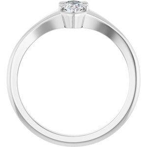 Sterling Silver 7x3.5 mm Marquise Ring Mounting – image 3