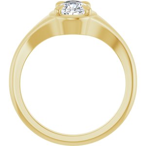 14K Yellow Gold 8.5x5.5 mm Pear Ring Mounting – image 3