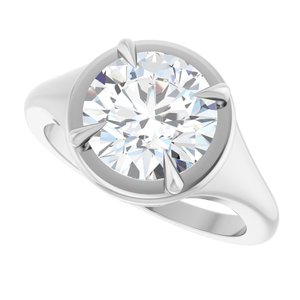 Continuum Sterling Silver 9 mm Round Ring Mounting – image 8