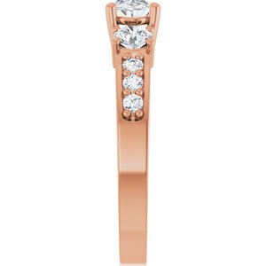 14K Rose Gold 6.5x4.5 mm Oval Ring Mounting – image 7