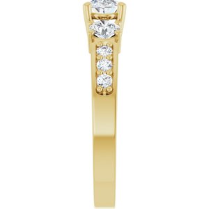 14K Yellow Gold 6.5x4.5 mm Oval Ring Mounting – image 7