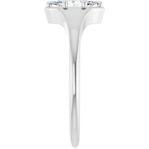 10K White Gold 7x3.5 mm Marquise Ring Mounting – image 7