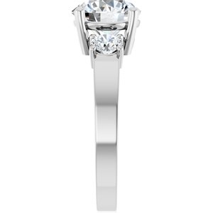 Continuum Sterling Silver 8.2 mm Round Ring Mounting – image 7