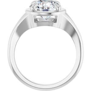 Platinum 9 mm Round Ring Mounting – image 3