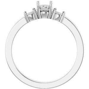 Continuum Sterling Silver 4.4 mm Round Ring Mounting – image 4