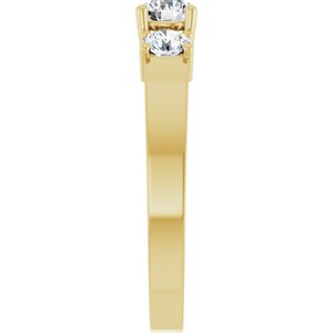 18K Yellow Gold 4.4 mm Round Ring Mounting – image 7