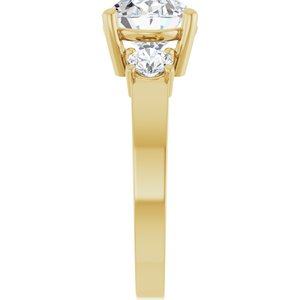 10K Yellow Gold 10x8 mm Oval Ring Mounting – image 7