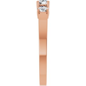 10K Rose Gold 3.5 mm Round Ring Mounting – image 7