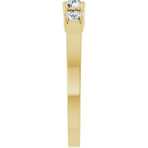 14K Yellow Gold 3.5 mm Round Ring Mounting – image 7