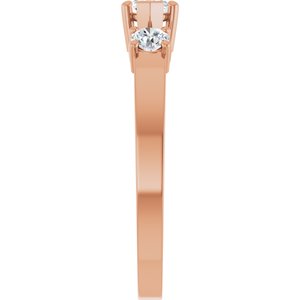 10K Rose Gold 6x3.5 mm Marquise Ring Mounting – image 7